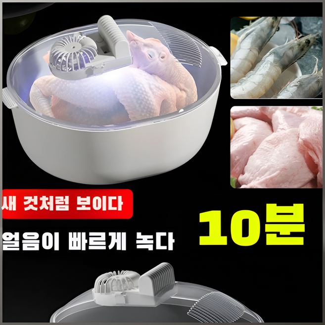4in1해동기 미니 가정용 소형 냉동고기 신선유지 음식 해동미니 해동기 전자렌지, 4 in 1 해빙기*(1+1)