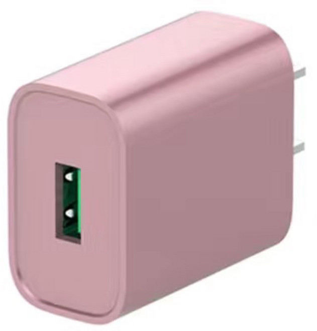 充電頭充電器 5V2A單口/雙口 快充, 玫瑰金單口【快速充電】, 1個