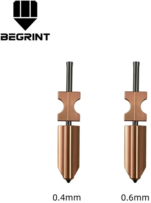 업그레이드된 AD5X 노즐 경화 강철 핫엔드 노즐 0.25/0.4/0.6/0.8mm 고유량 빠른 분리형 노즐(FlashForge A, 08 0.4-0.6mm, 01 For Flashforge AD5X