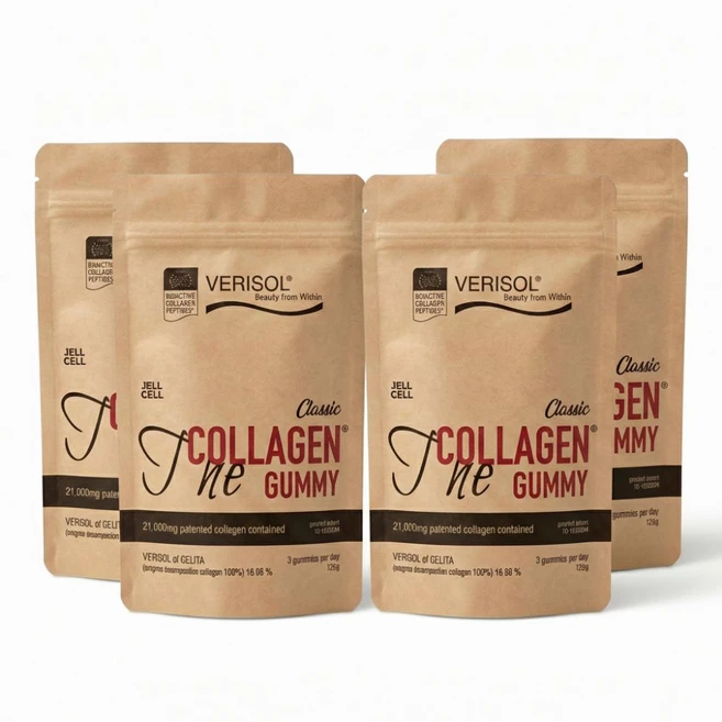 베리솔 더 콜라겐구미 504g 21구미 4봉 독일 콜라겐, 125g, 1박스 - 쿠팡