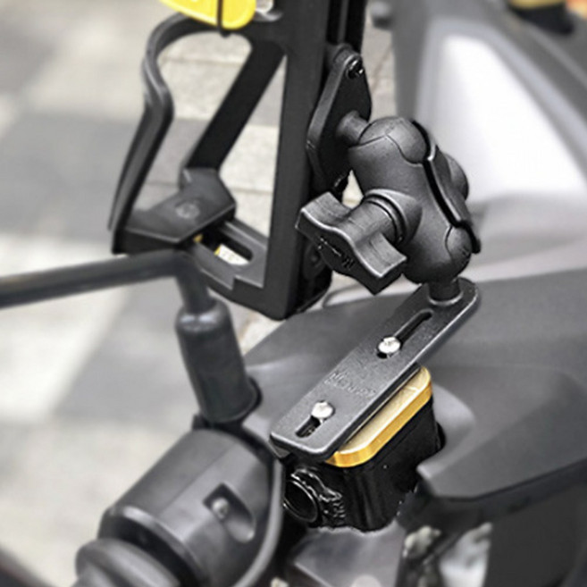 야마하 2021 nmax125 물통 거치대 물병 컵홀더 고급형 미러용 전년식 사용가능, 마스터 실린더 형