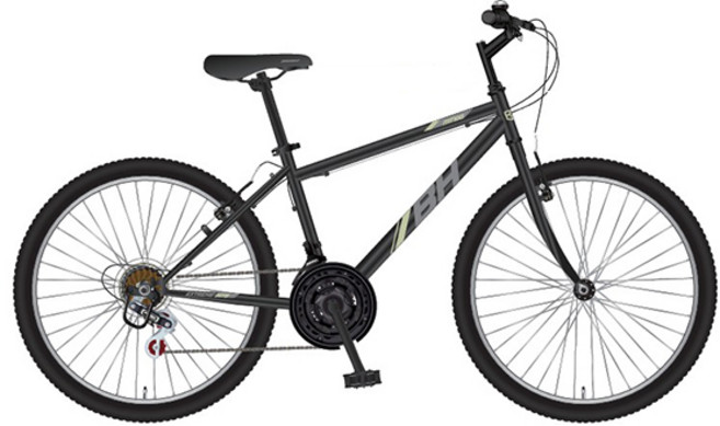 스마트 BH MT100 26인치 21단 MTB 자전거, 1개, 170cm, 다크그레이 미조립