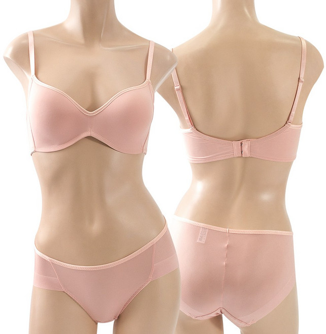 제임스딘 여성 303 브라 팬티 세트 노와이어 몰드 누디라인