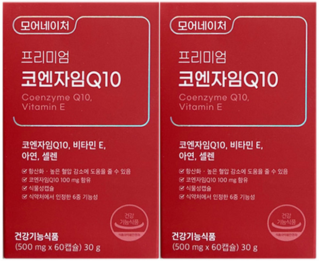 모어네이처 프리미엄 코엔자임 Q10, 60정, 2개