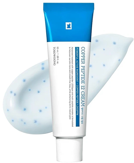 TOSOWOONG 카퍼 펩타이드 12 크림 50ml 펩티드 히알루론산 콜라겐 보습이 매끈함 탄력성 탄력 민감한 피부 건성 피부 혼합 피부 도소은 한국 스킨케어 화장품 - 쿠팡