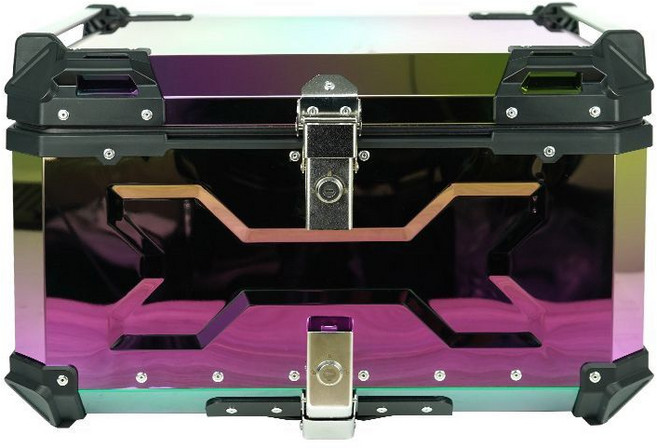 레인보우탑케이스 레인보우탑박스 무지개색탑케이스 무지개빛탑박스 오토바이 탑박스 탑케이스 배달통 배달대행 가방 박스 (45L 55L 65L 85L 100L)