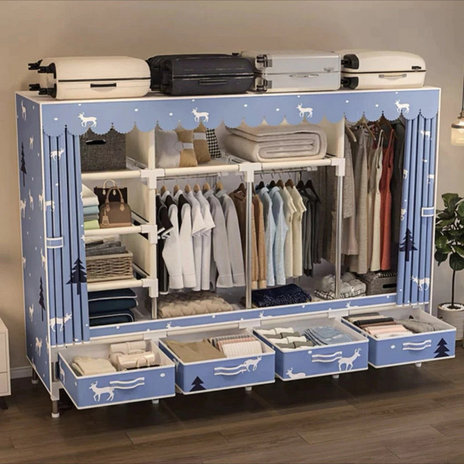 抽屜款組裝衣櫃，可選多種尺寸與顏色，加寬加深設計, 林間夢境