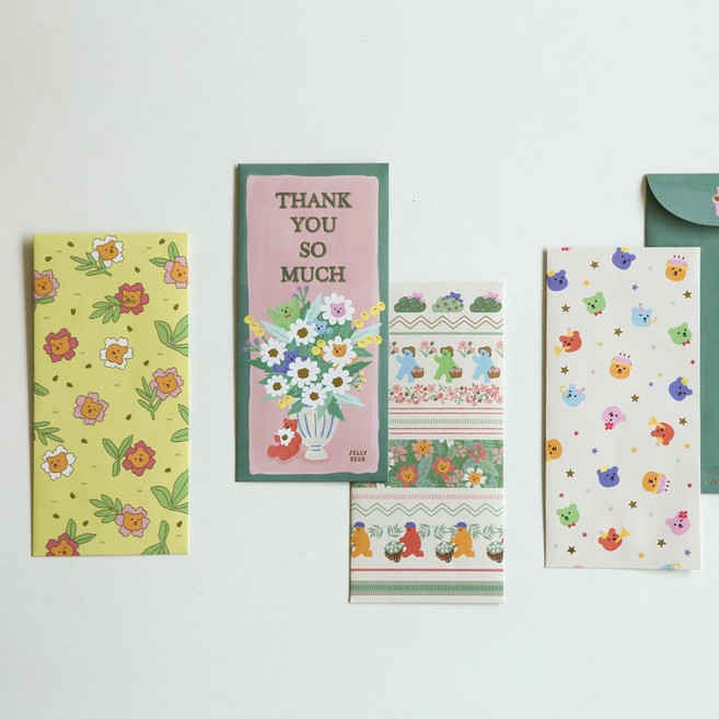 현금봉투 젤리 베어 경조 용돈 축의금 봉투, 02 Party