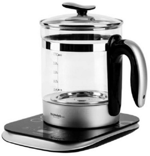 내열유리 자동온도조절 멀티포트 차탕기 1.7L전기포트 약탕기 전기물끓이기 티포트, 모닝컴 멀티포트 1.7리터