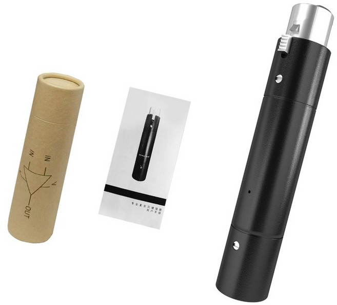 다이나믹 마이크 프로페셔널 앰프를 위한 마이크 프리앰프 클린 최대 28dB 향상, Black, 1개