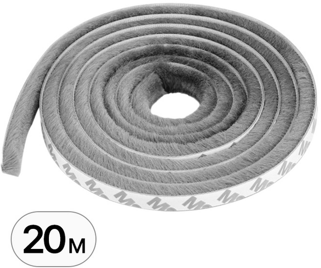 20M 모헤어 문풍지 문틈 틈새 막이 현관문 틈막이 창문 문틈새 바람 벌레 차단 현관 방문 창틀 테이프 풍지판, R99547G(그레이, 1개