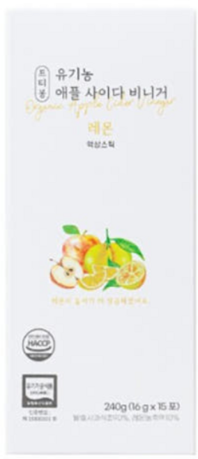 프티봉(레몬) 유기농 애사비 애플 사이다 비니거 액상스틱 (15포)