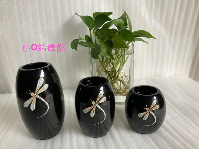 小O結緣館 漆器燭臺 三件組