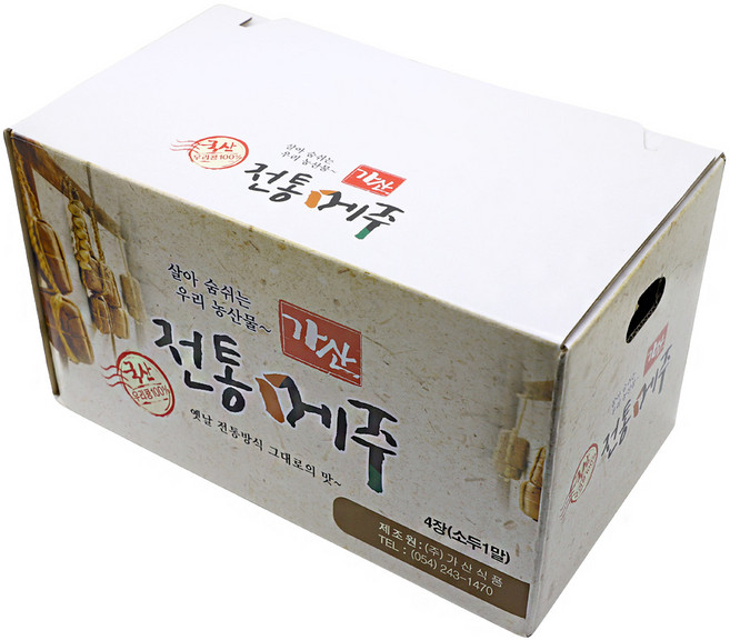 가산식품 각메주 (.3kg) 국내산콩 100% 옛날방식 전통방식 직접제조, 4개, 1.3kg