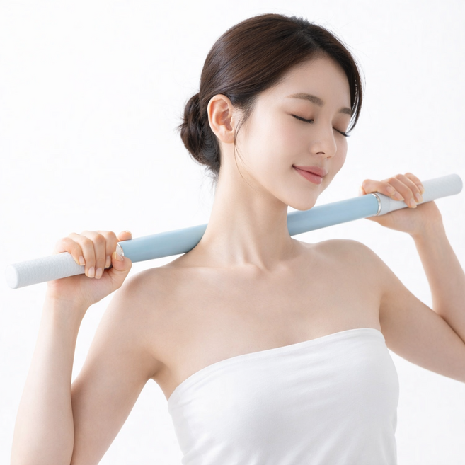 루움 근막이완 피로회복 마사지 스틱, 블루, 1개
