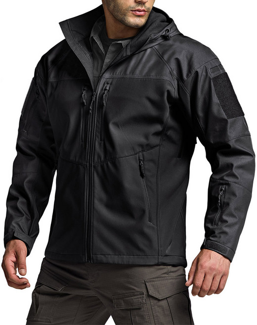 CQR 소프트쉘 오퍼레이트 기모 후드 기능성 아웃도어 자켓