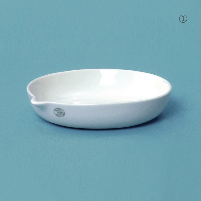 Jipo / LabCeramic®제품 평형 자제 증발 접시 Flat Bottom Porcelain Evaporating Dish 10ml~154ml, 55ml, 단형