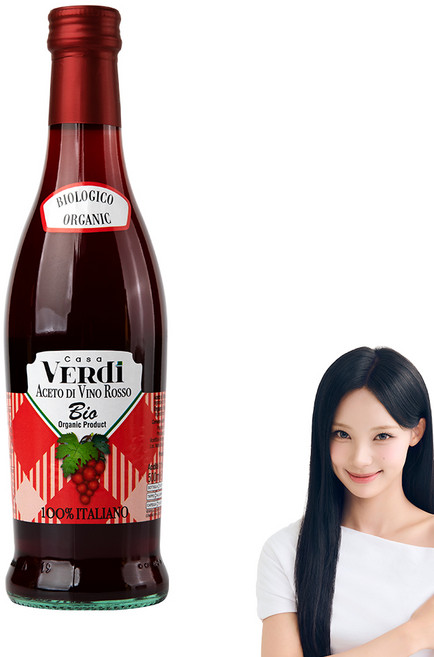 카사베르디 유기농 레드와인 비니거 샐러드 드레싱 소스 500ml, 1개