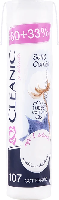 클레아닉 Pro Silk 소프트 앤 컴포트 화장솜, 107매입, 1개 - 쿠팡