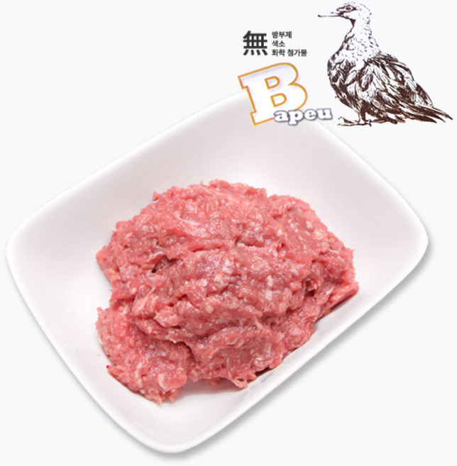 더펫코리아 뼈넣은 프레이 오리고기몸통 1kg 사비끼 애견생식 강아지생식, 200g, 5개