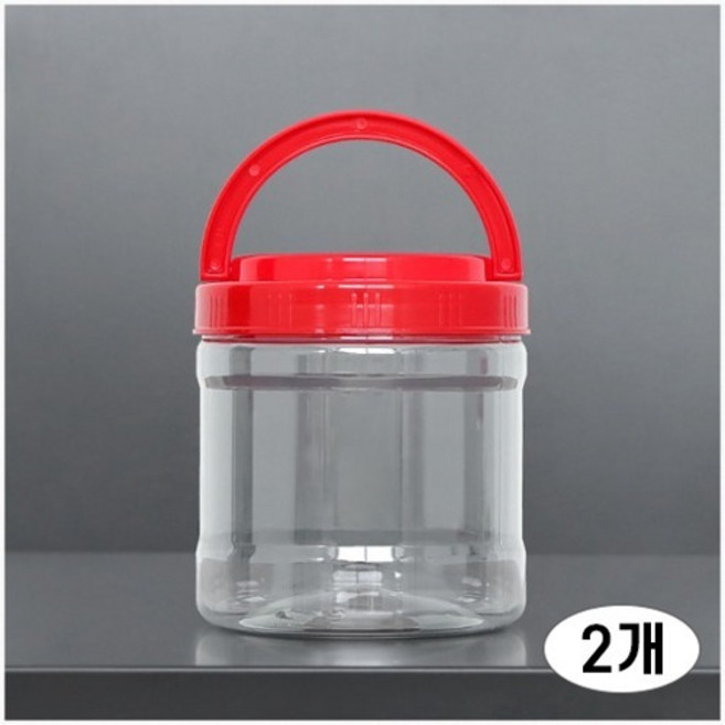 페트저장용기 1.16L 광구 술통 매실청 담금주, 2개