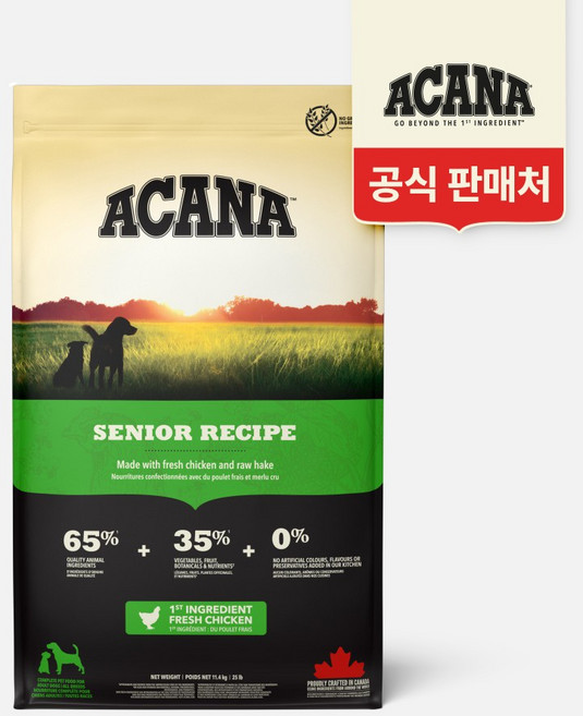 아카나 시니어 독, 1개, 11.4kg