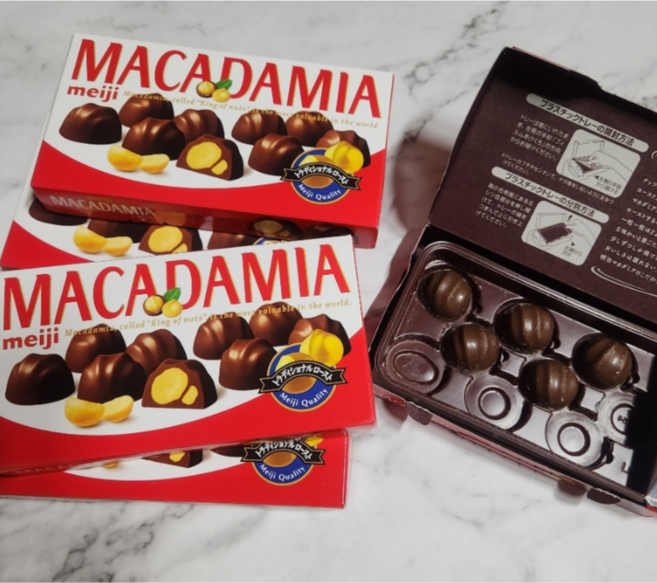 최대한Da MEIJI 마카다미아 초콜릿 64g X 6개 1상자, 384g, 1박스