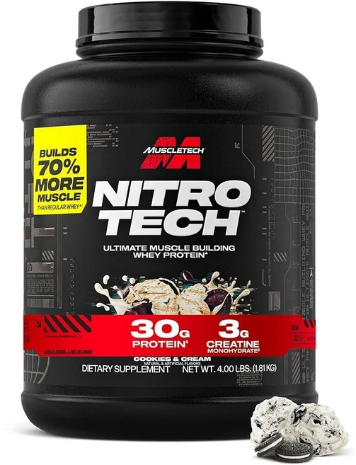 머슬테크 MuscleTech 니트로테크 웨이 아이솔레이트 프로틴 파우더 보충제, 907g, Milk Chocolate, 907g - 쿠팡