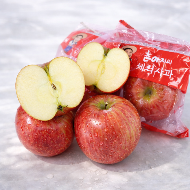 [초특가]껍질째 먹는 세척사과 경북 청송 부사사과, 1박스, 5kg(소과)