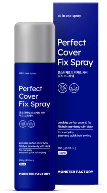 몬스터팩토리 퍼펙트 커버 픽스 스프레이 흑채, 1개