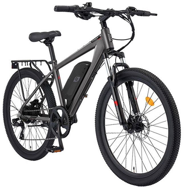 2023 스마트 이볼트 스포츠26 36V 350W 10.4AH 전기 전동 자전거, 이볼트 스포츠 26 불랙(PAS스로틀겸용), 1개