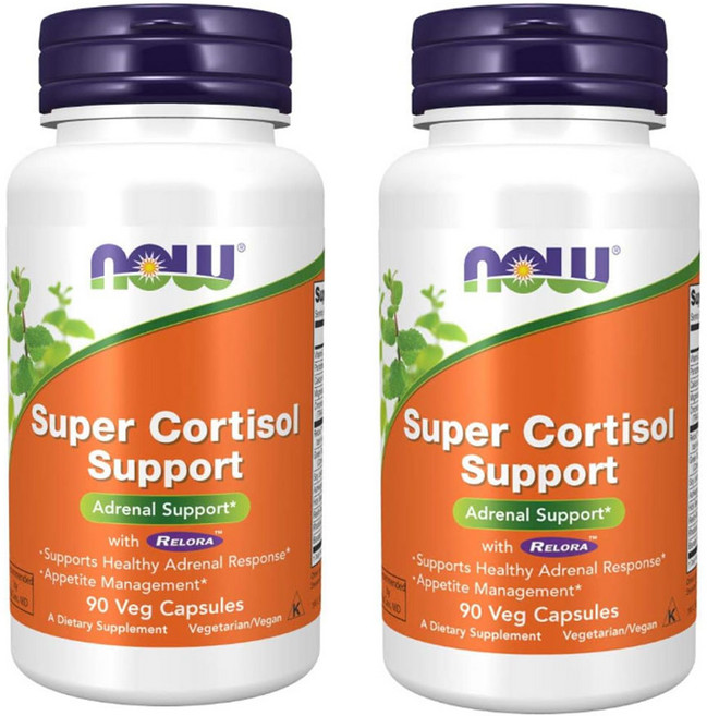 Now Super Cortisol Support 나우 슈퍼 코티솔 서포트 90베지캡슐 2팩, 2개, 90정