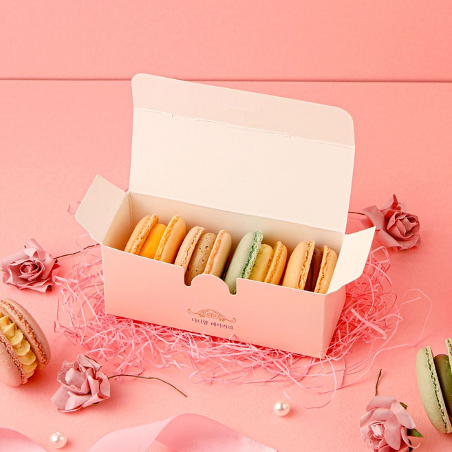 디디얌 프랜치마카롱 4구세트, 1박스, 랜덤