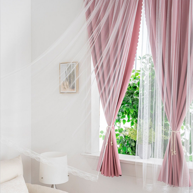 유피해피 간편하게 붙이는 찍찍이 벨크로 암막커튼