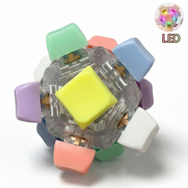 치프몰 LED 12버튼 딸깍이 라이트볼, 1개, 캔디