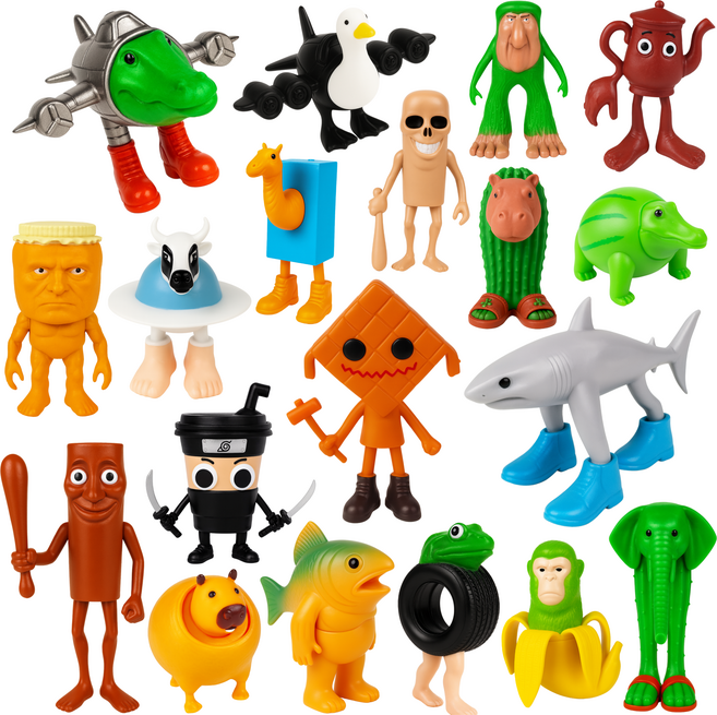 브레인롯 게임 피규어 케투팟케팟세트 19종 캐릭터 사이즈업, 1개