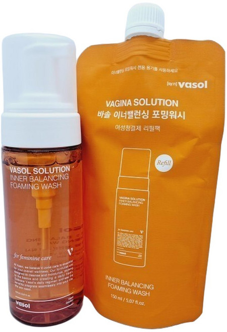 바솔 이너밸런싱 포밍워시 여성청결제 150ml+리필150ml / GV, 2개, 150ml