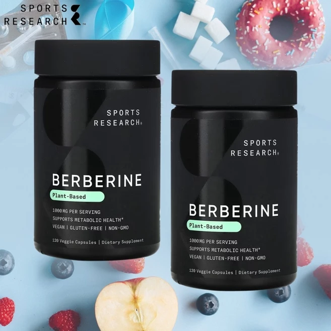 스포츠리서치 베르베린 Berberine 버버린 120캡슐 2개, 120정 - 쿠팡