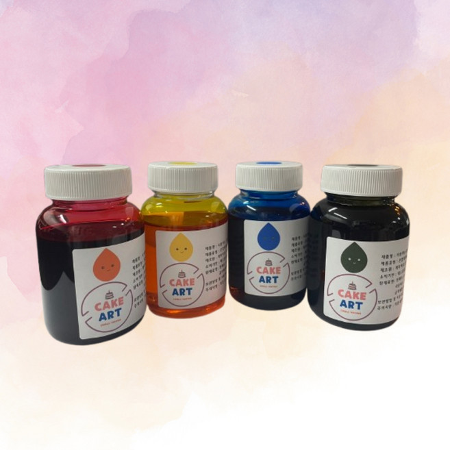 식용잉크 100ml / 50ml 단품, 빨강(50ml)