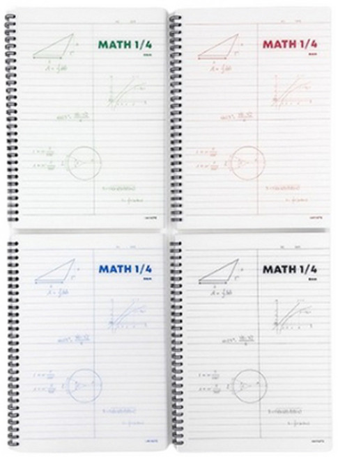 위드나 PP 4분할 수학노트 80-0079, 랜덤, 4개
