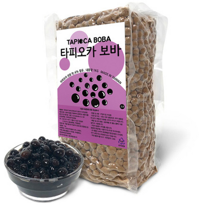 네이쳐티 타피오카 보바 2.0 타피오카펄, 1kg, 1개입, 1개