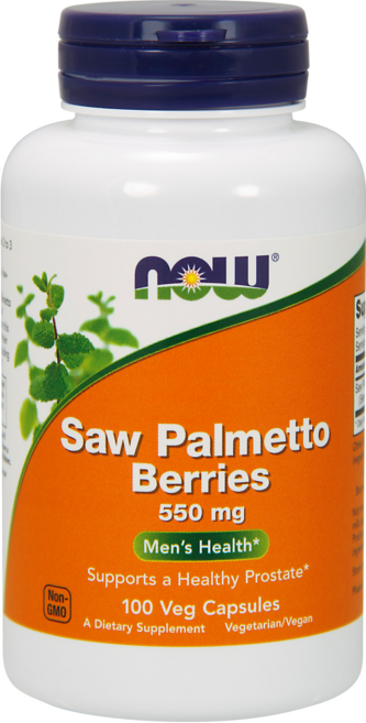 나우푸드 쏘 팔메토 베리즈 550mg 캡슐, 1개, 100정