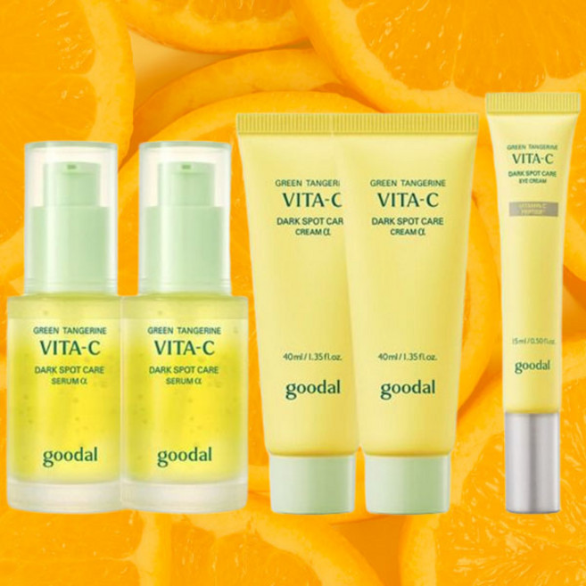 구달 청귤 비타C 세럼 잡티케어 30ml 2개 크림 40ml 2개 아이크림 15ml, 1개