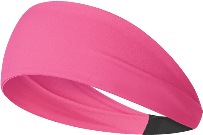 빅사이즈 기능성 런닝 헤어밴드 킹스판머리밴드 달리기, 핑크, 1개