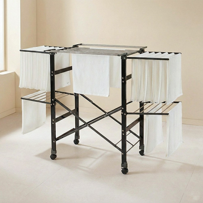 빨래건조대 대형, 올블랙