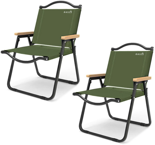 KALLUS CAMPING 로우체어 전용 가방, 카키 2개, 1개