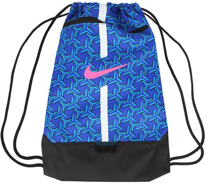 나이키 아카데미 짐쌕 축구공 축구화 신발 주머니 조절끈 보조 가방, 1개, 레이서 블루+블루 글로우+핑크 블라스트