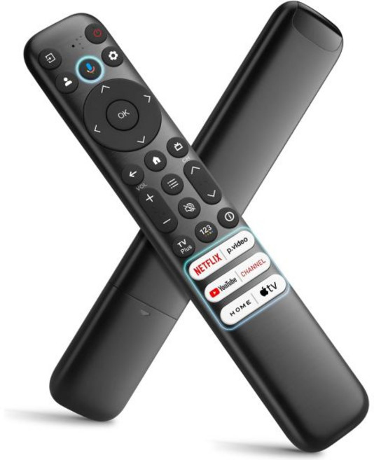 TCL-Google-TV-원격 제어 교체용 음성 리모컨 전용 RC813 리모컨 TCL 4k QLED/UHD/QD-미니 LED 시리즈 스마트 TV 지원(파이어 앤 로쿠 제외), Voice Remote Only for TCL Goog