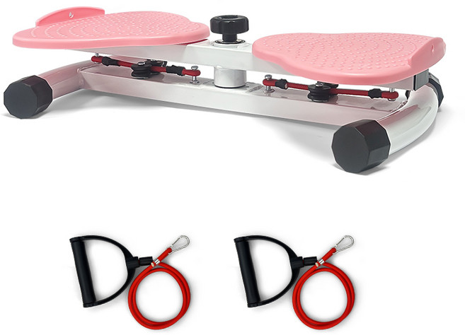 트위스트 운동기구 홈트 유산소 스텝퍼, 1개, 분홍색