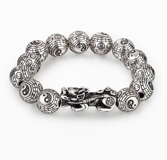 태극 팔괘 비휴팔찌 소원성취 재물운 성공운 행운 불교염주 커플 팔찌